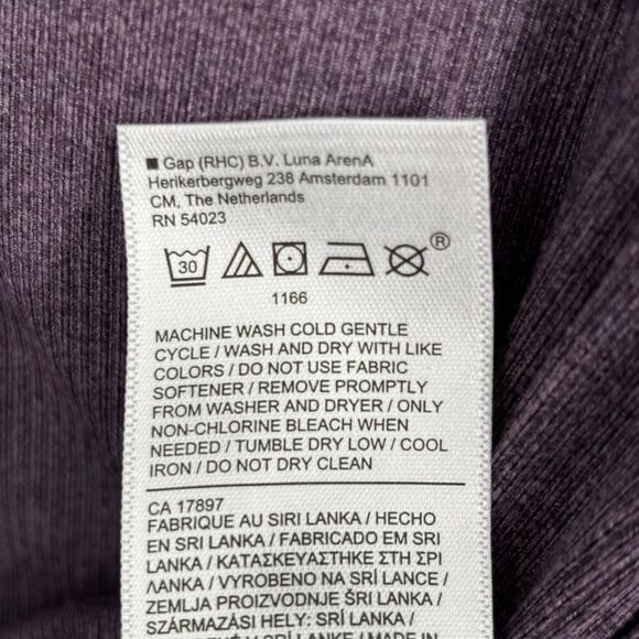 Athleta Uptempo Ribbed Long Sleeve Henley Tee Purple Size Small - Picture 8 of 10